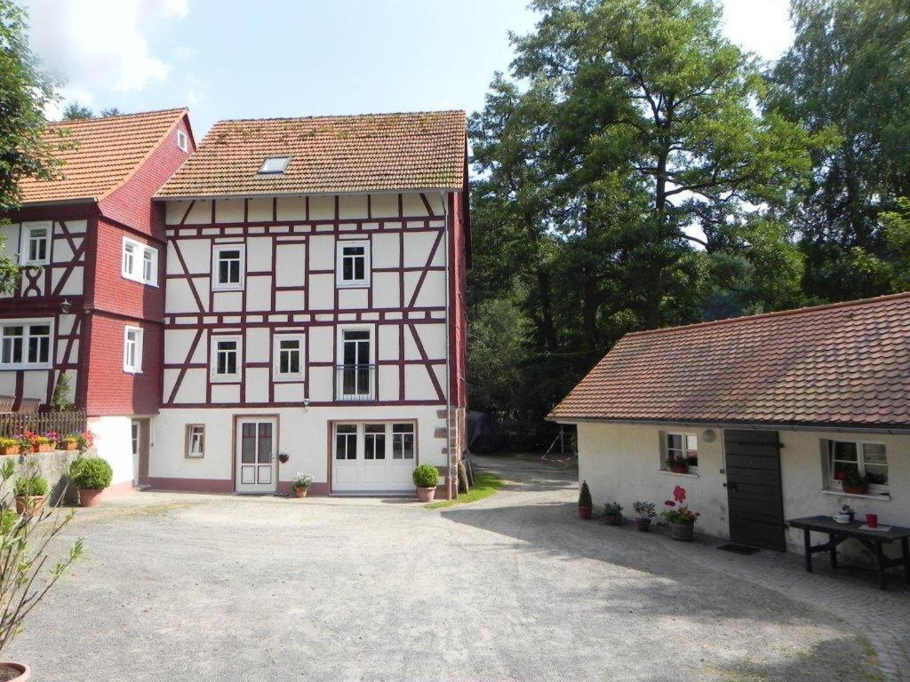 Ferienwohnung Tiererlebnishof Obermuehle Biebergemund Extérieur photo